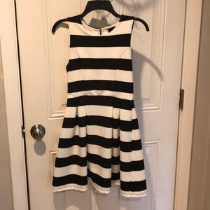 Black and white party dress